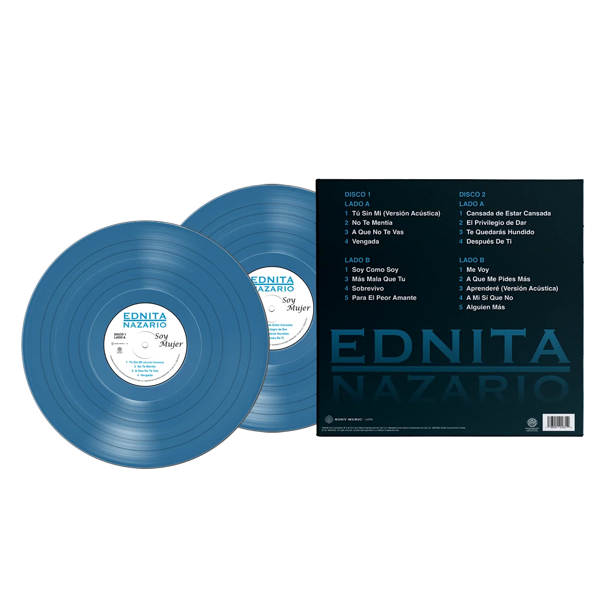 Ednita Nazario - Soy Mujer Aqua Vinyl 2LP - Image 2