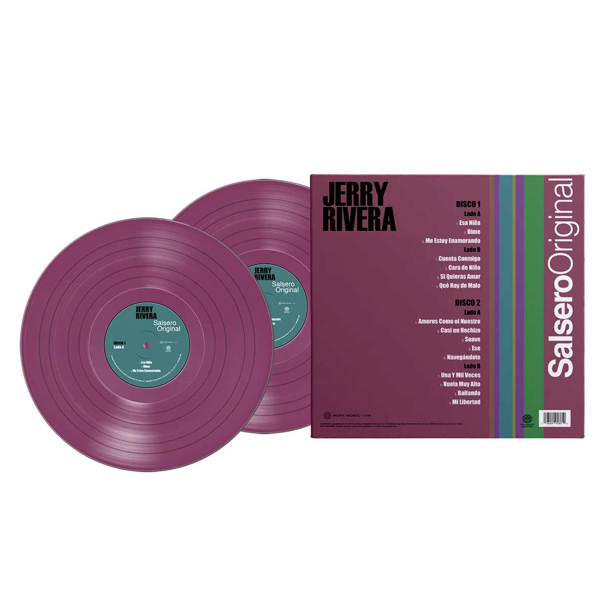 Jerry Rivera - El Bebe…..Salsero Original Orchid Vinyl 2LP - Image 2