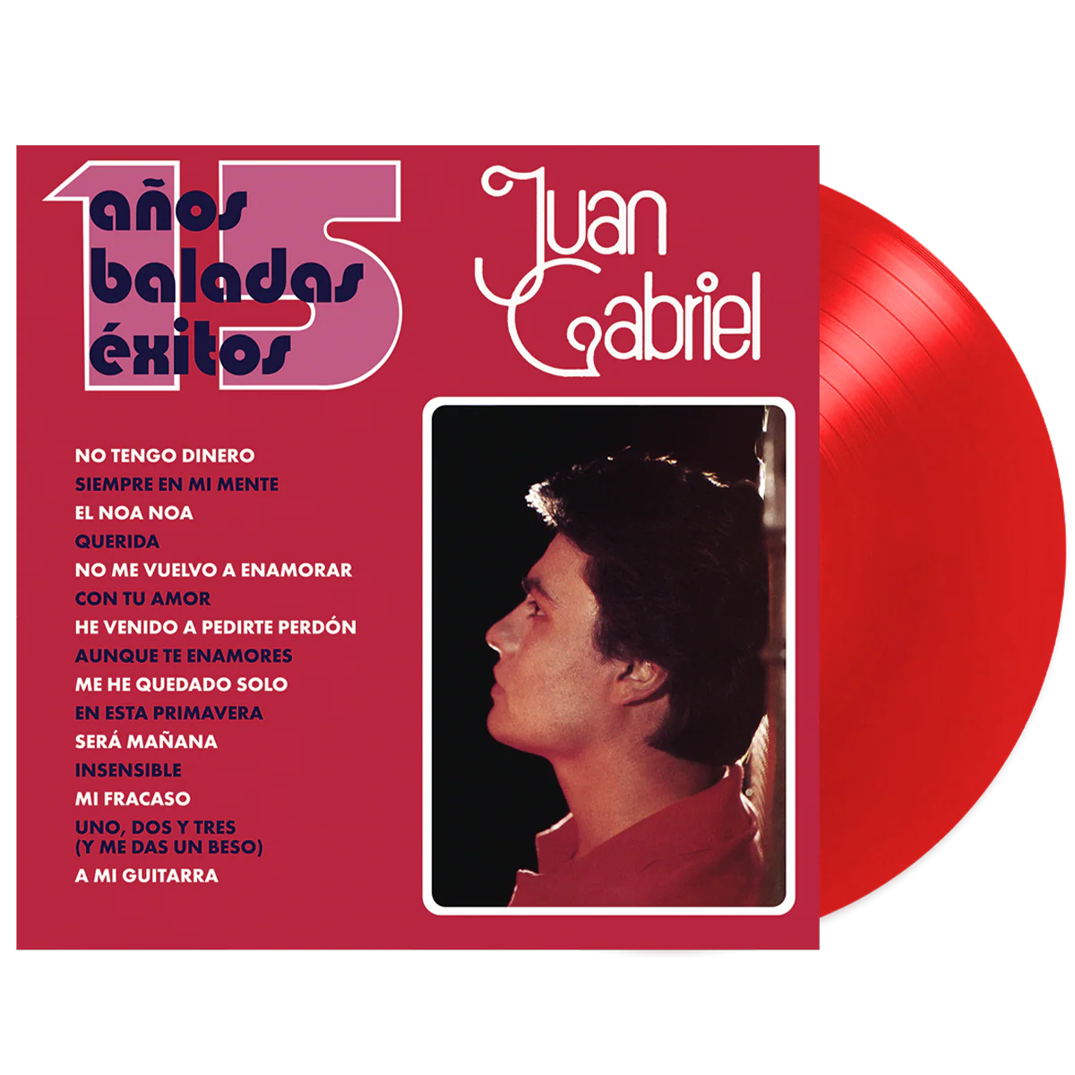 Juan Gabriel - 15 Anos Baladas Exitos Vinyl 2LP (Opaque Red)