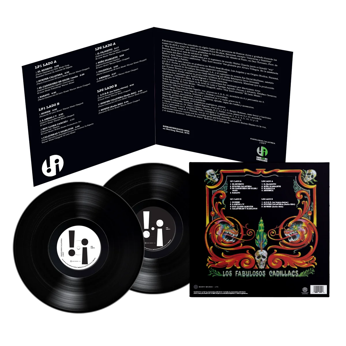 Los Fabulosos Cadillacs - Fabulosos Calavera 2LP Vinyl - Image 2