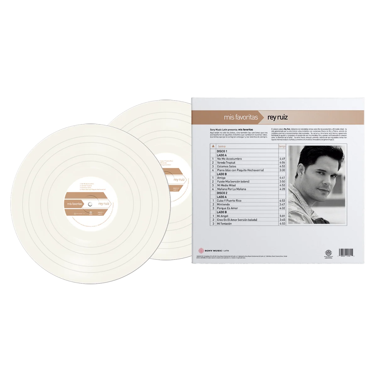 Rey Ruiz - Mis Favoritas Light Beige Vinyl 2LP - Image 2