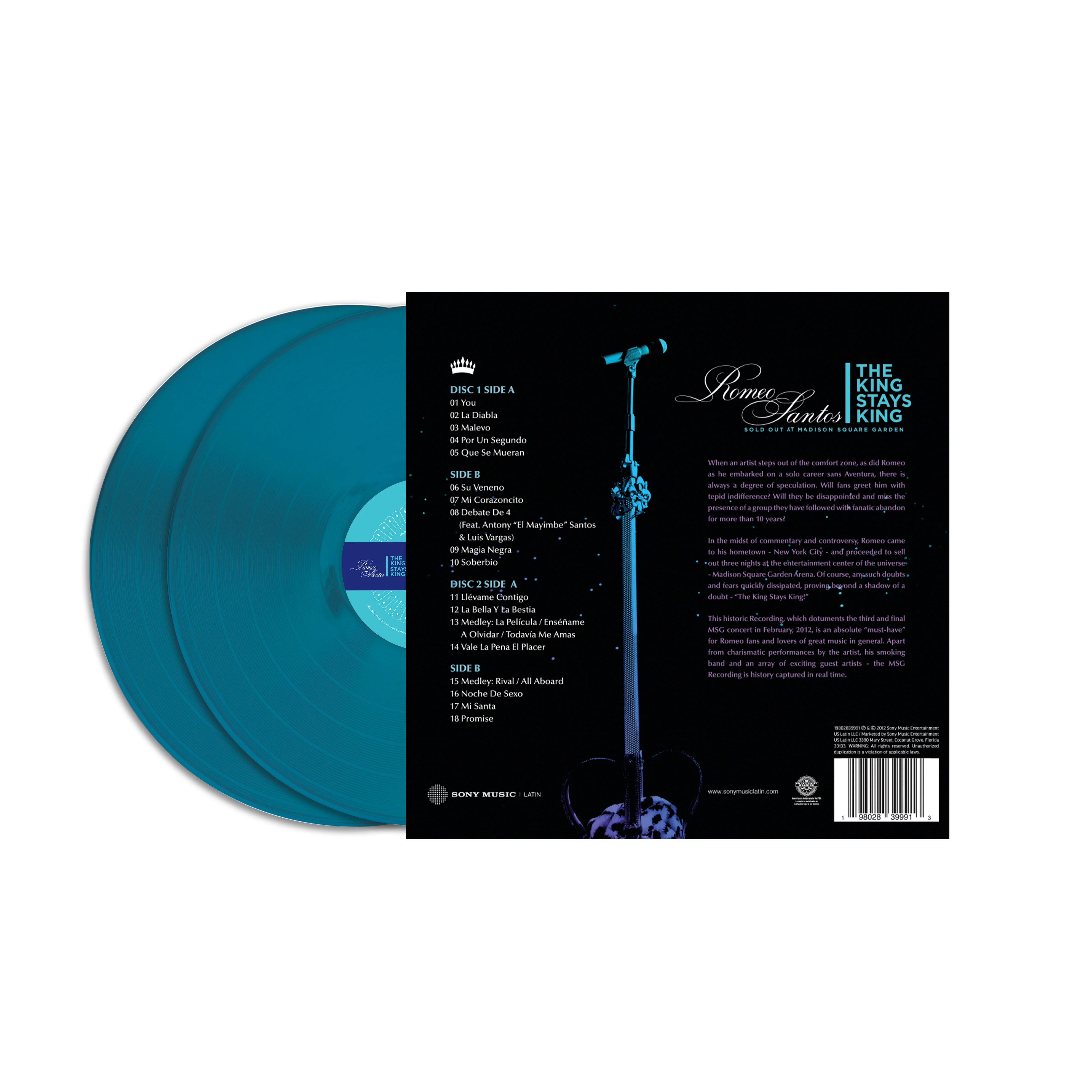 Romeo Santos - The King Stays King Vinyl 2LP - Image 3