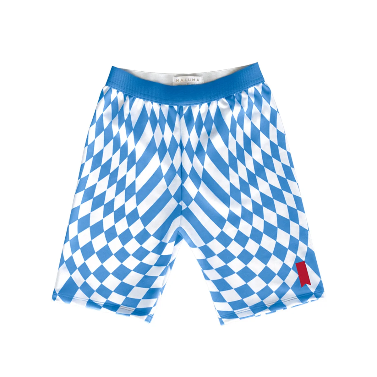 Maluma - South Beach Checkered Biker Shorts